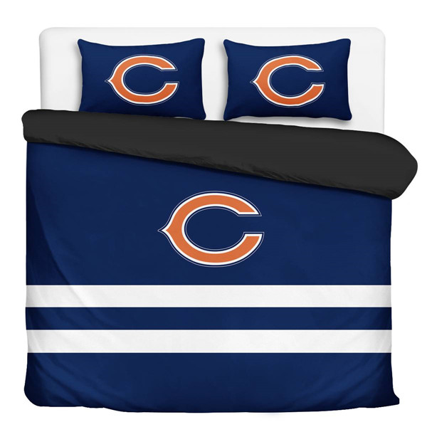 Chicago Bears 3-Pieces Full Bedding 001